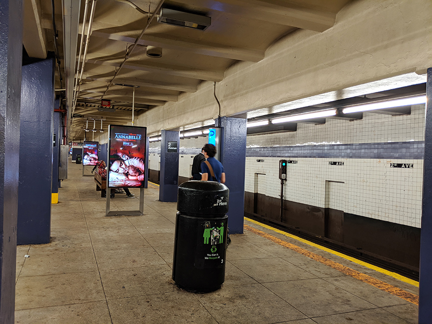 ニューヨーク旅行　ローワーイーストサイド　地下鉄　2 Avenue Station