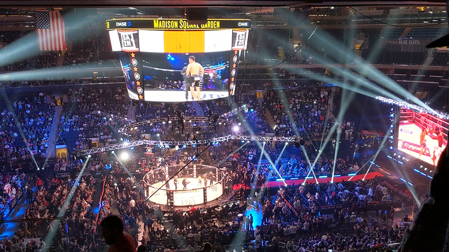 ニューヨーク旅行　マディソンスクエアガーデン　Madison Square Garden　ベラトール　Bellator MMA
