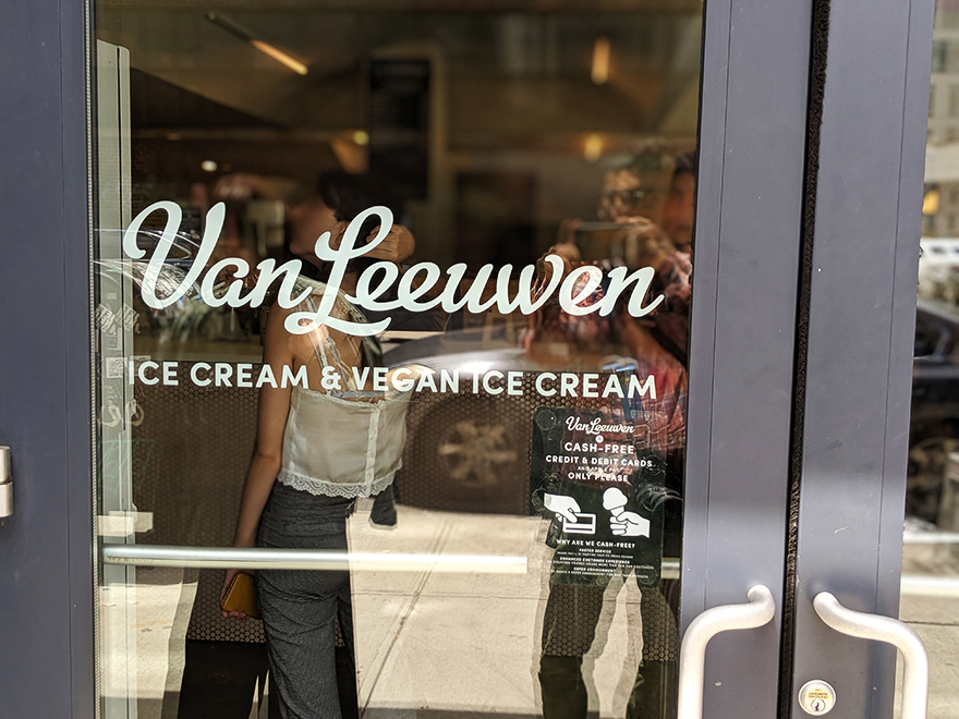 ニューヨーク　旅行　ビーガンアイス　Van Leeuwen　Ice Cream　アイス　ビーガン